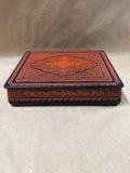 Black And Orange Japanese Lacquer Writing Box