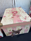 Trio of Floral Decorative Storage Boxes