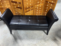 Fsaux Leather/Vinyl  Storage Bench