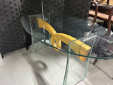 Oval Glass Dining Table/NO CHAIRS ***HEAVY ITEM***READ DETAILS ON PICK UP POLICY***
