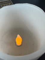 Pair of Ornate Candleholders with Flameless Candles (WORKS)