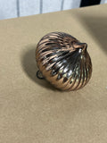 Brown Tone Glass Ornaments, 3 pc