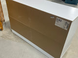 White Particle Board Dresser ***HEAVY ITEM***