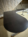 L-Shaped Desk with Rounded Edges, Assembly Required