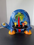 Colorful Cocktails Hand Painted Ceramic Turtle