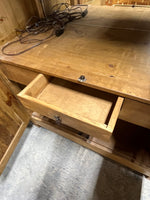 Rustic Armoire with Glass Shelves ***HEAVY ITEM***READ DESCRIPTION CAREFULLY***