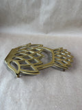 Brass Virginia Metalcrafters Pineapple Trivet