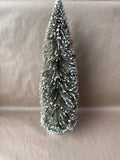 Flocked Christmas Tree With Acorns