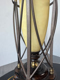 Neoclassical Style Vintage Torchiere Hurricane Table Lamp (WORKS)