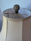 Textured Resin Table Lamp with Tassel Accent (WORKS)
