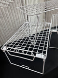 Trio of Vinyl Coated Metal Shelf Organizers