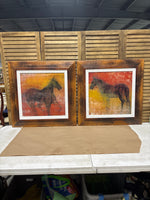Equine Giclee on Canvas Pair - By; Maeve Harris / Signed & Numbered