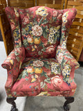 Floral Wingback Chair