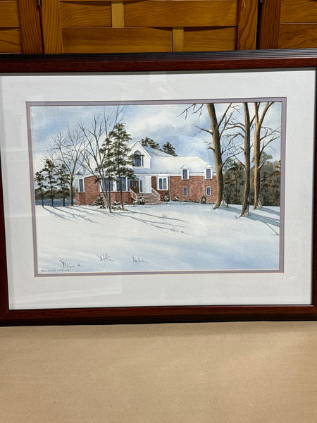 Custom Painting of Home by Judy Smith Lockwood; Signed