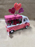 Metal Valentines Day Roses Truck
