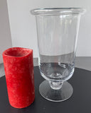 Colonial Williamsburg Style Pedestal Hurricane with Flameless Candle (WORKS)