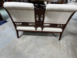 Settee and Footstool with Storage