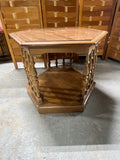 Hexagon End Table (B) with Laminate Top