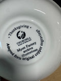 35-Piece Churchill England Myott Factory Blue Thanksgiving China Set
