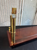 Bombay Company Style Vintage Wooden & Brass Wall Shelf