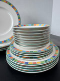 (D) 20-Piece Villeroy & Boch Twist Alea Caro China Set