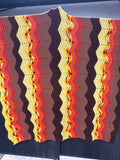 Crochet Fall Inspired Chevron Throw Blanket