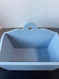 Periwinkle Blue Wall Mount Storage Bin