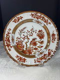 (A) Spode Copeland England Rust Orange India Tree Dinner Plate with Old Backstamp (8 AVAILABLE—PRICED INDIVIDUALLY AT $95 EACH)