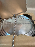 Mudpie Antique Silver Coasters - Set Of 4 - Appears Unused - 2 Available - PRICED INDIVIDUALLY