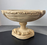 Milano Designs Ornate Plaster Pedestal Bird Bath