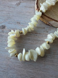 Mother of Pearl Vintage Chip Bead Necklace