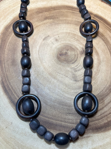 Wood Beaded Necklace