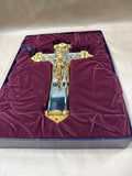 Jewel Of The Renaissance Mirrored Crucifix — The Franklin Mint // With Box