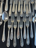 64-Piece Stieff Sterling Silver Monogrammed Flatware