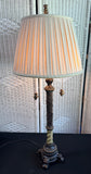 Pacific Coast Lighting Carved Resin Double Pull Switch Lamp (WORKS)
