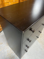 Particle Board Dresser , dark brown, card board backing