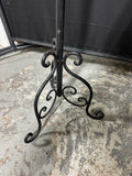 Black Metal Scroll Vintage Dress Form