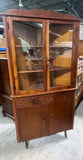 Mid Century Modern Style Corner Cabinet***HEAVY ITEM***READ DETAILS ON PICK UP POLICY***