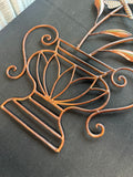Olive Tree in Urn Rustic Metal Wall Art