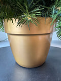 2.5FT Prelit Faux Fir Christmas Tree in Plastic Pot