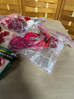 Red Christmas Ornament Lot
