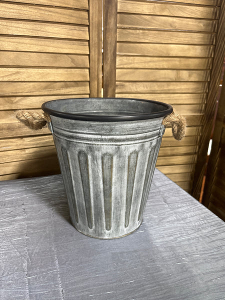 Decorative Trash Can with Rope Handles