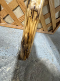 Hand Carved Wooden Walking Stick with Airborne Division Insignia (D)