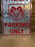 Dodge Truck Parking Only Metal Sign