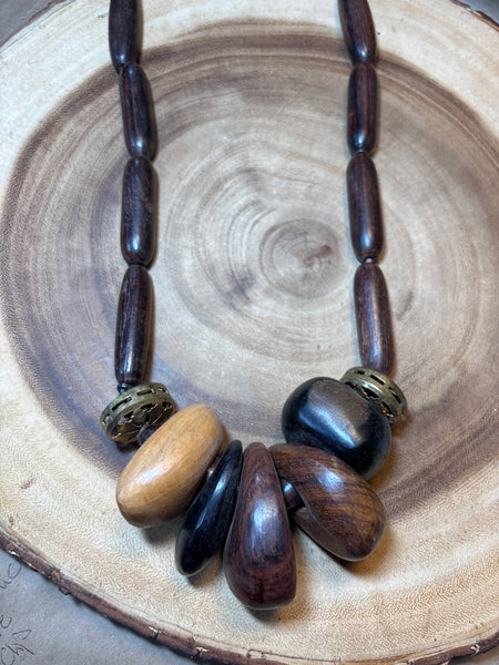 Chunky Wooden Necklace