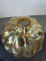 Illuminations Amber Luster Glass Pumpkin Luminary (2 AVAILABLE—PRICED INDIVIDUALLY AT $15 EACH)
