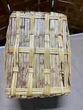 Woven Rectangle Market Basket with Single Handle (B)