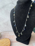 Ann Taylor Loft Wire Wrapped Teardrop Stone Charm Necklace