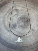 Gold Tone “I Love Grandma” Necklace