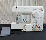 Brother JX2517 Floral Sewing Machine with Foot Pedal